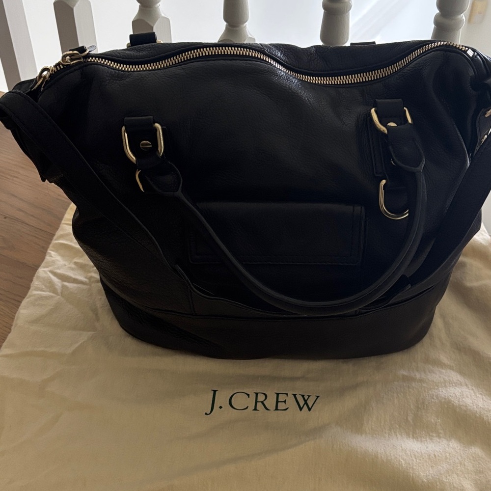 J. Crew Classic Black Shoulder Bag
